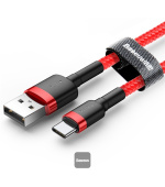 Baseus datový kabel Cafule USB-C 2m 2A červený