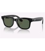 Meta Ray-Ban Wayfarer, AI brýle, Shiny Black, G15 Green