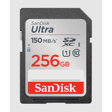 SanDisk Ultra/SDXC/256GB/150MBps/UHS-I U1 / Class 10/Černá