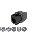 Samořezný keystone Solarix CAT5E UTP SXKJ-5E-UTP-BK-SA