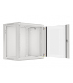 Nástěnný rack 19'' 12U 600X450mm šedý flat pack