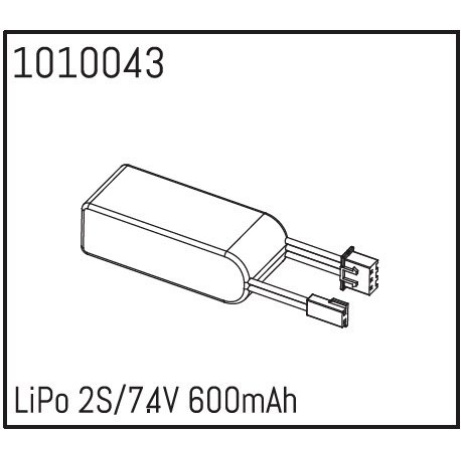 AB240063 (1010043) - LiPo 2S/7.4V 600mAh