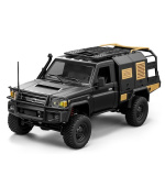 RC auto Land Cruiser TOYOTA Supertourer - černá + náhradní akumulátor