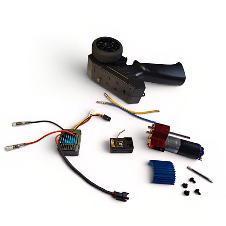 SET elektronický regulátor otáček 50A + přijímač MN 2.4 GHz+ motor 370+ dálkový ovladač