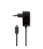 Nedis WCHAC300ABK - Síťová nabíječka | 3,0 A | Pevný kabel | USB-C| Černá barva