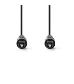 Nedis CAGB25000BK10 - Optický Audiokabel | TosLink Zástrčka - TosLink Zástrčka | 1 m | Černá barva