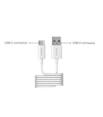 2-Power kabel USB-A TO USB-C, 1M