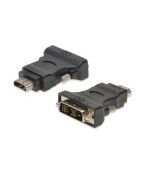 Digitus DVI Adapter, DVI(18+1) - HDMI type A M/F, DVI-D single link, Full HD, bl