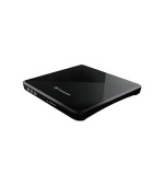 Transcend externí SLIM USB DVD vypalovací mechanika černá, CD-R/RW, DVD±R, DVD±RW, DVD±R DL, M-DISC, DVD-RAM