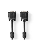 Nedis CCGL59000BK20 - VGA kabel| VGA Zástrčka | VGA Zástrčka | Maximální rozlišení: 1280x768  | 2.00 m | Černá