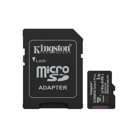 Kingston Canvas Select Plus/Micro SDXC/1TB/UHS-I U3 / Class 10/+ Adaptér
