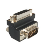 Delock Adaptér DVI 24+5 pin samice > VGA 15 pin samec 90°