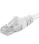 PremiumCord Patch kabel UTP RJ45-RJ45 level 5e 5m bílá