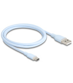 Delock USB 2.0 kabel USB Typ-A samec na USB Type-C™ samec 1 m modrý Silikon