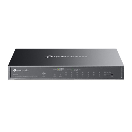 TP-Link ES210GMP Omada 10portový gigabitový Easy Managed switch s 8 porty PoE+