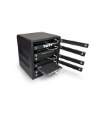 PORT CONNECT CHARGING CABINET 10 UNITS individual door lock, černý