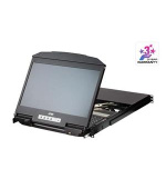 4-Port USB HDMI Multi-View Dual Rail WideScreen LCD KVM Switch