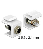 Delock Keystone modul DC 5.5 x 2.1 mm zdířka