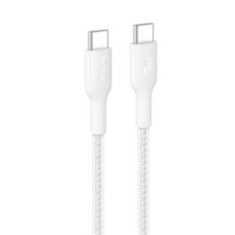 Belkin BOOST CHARGE PRO™ USB-C/USB-C kabel 240W, 1m, bílý - odolný