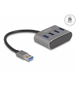 Delock 4 portový Hub USB 3.2 Gen 1 s konektorem USB Typu-A – porty USB Typu-A nahoře