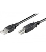PremiumCord Kabel USB 2.0, A-B, 2m, černý