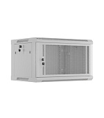 LANBERG INSTALAČNÍ STOJAN 19" 6U 600X450 ŠEDÉ PERFOROVANÉ DVEŘE -  PLOCHÉ BALENÍ