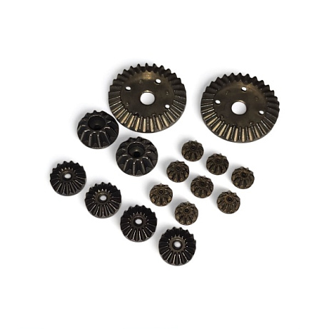 Sada kovových ozubených kol do diferenciálu pro model Across (16ks)