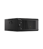 LANBERG RACKOVÁ SKŘÍŇ 19" NÁSTĚNNÁ 4U 600 RYCHLÁ MONTÁŽ (PLOCHÉ BALENÍ) ČERNÁ