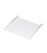 Digitus 19" pevná police 1U,ventilační otv.,šedá,nosn. 15kg, 400x44mm