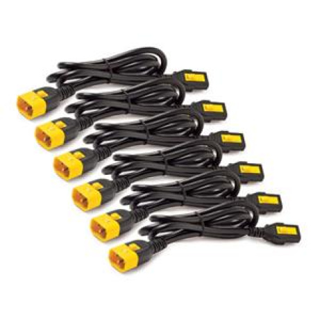 APC Power Cord Kit, ( 6ea) ,Locking, 10A, 100-230V, C13 to C14 0,6m