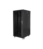 LANBERG Volně stojící skříň 19" 27U/600x800 (v rozloženém stavu) černá (RAL9004)