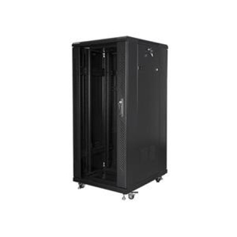 LANBERG Volně stojící skříň 19" 27U/600x800 (v rozloženém stavu) černá (RAL9004)