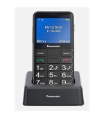 Panasonic KX-TU155EXBN mobilní telefon pro seniory -barevný displej 2,3", fotoaparát, microSD/microSDHC, USB, černý