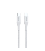 Epico Braided PD Cable 1,2m USB-C to USB-C - bílá