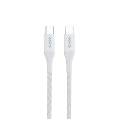 Epico Braided PD Cable 1,2m USB-C to USB-C - bílá