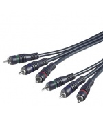PremiumCord Kabel 3x CINCH-3x CINCH M/M 2m HQ
