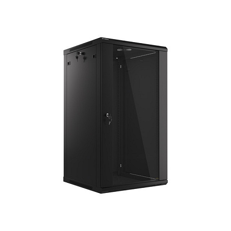 LANBERG 19" RACKOVÁ SKŘÍŇ PRO MONTÁŽ NA STĚNU 22U/600X600 (FLAT PACK) ČERNÁ V2