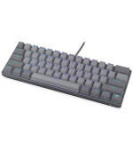Endorfy Thock V2 Compact Klávesnice, herní, drátová, mechanická, Endorfy Red,US layout, 60% velikost,ARGB, hliníková,USB,šedá