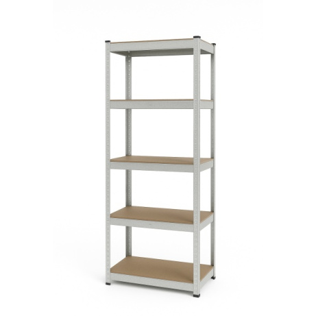 Bezšroubový regál 180x60x40 - pozinkovaný - 5 polic