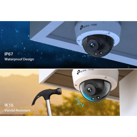 TP-Link VIGI C240I(4mm) Dome kamera, 4MP, 4mm