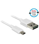 Delock kabel EASY-USB 2.0 Type-A samec > EASY-USB 2.0 Type Micro-B samec bílý 2 m