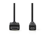 Nedis CVGB34700BK20 - Kabel High Speed HDMI™ s Ethernetem | HDMI Konektor - HDMI Micro Konektor | 2 m | Černá barva