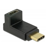 Delock Adaptér SuperSpeed USB 10 Gbps (USB 3.1 Gen 2) USB Type-C™ samec > port samice pravoúhlý nahoru / dolů