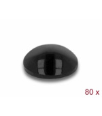 Delock Gumové nožky kulaté, samolepicí, 6 x 2 mm, 80 ks, černé