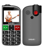 EVOLVEO EasyPhone FL, mobilní telefon pro seniory s nabíjecím stojánkem, stříbrná