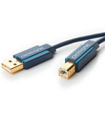 ClickTronic HQ OFC USB2.0 kabel, A-B, zlacené konektory, 1.8m