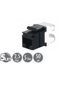 Zařezávací keystone Solarix CAT5E UTP RJ45 SXKJ-5E-UTP-BK
