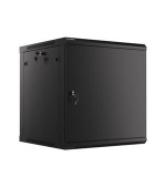 LANBERG RACK CABINET 19” WALL-MOUNT 12U/600X600 FOR SELF-ASSEMBLY WITH METAL DOOR BLACK (FLAT PACK)