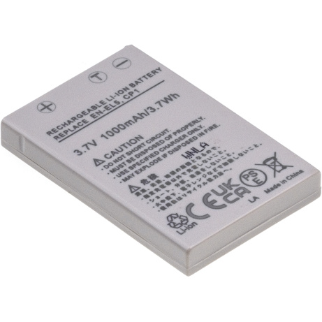 Baterie T6 Power Nikon EN-EL5, CP1, 1000mAh, 3,7Wh, šedá