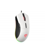 Genesis herní optická myš KRYPTON 290/RGB/6400 DPI/Herní/Optická/6 400 DPI/Drátová USB/Bílá